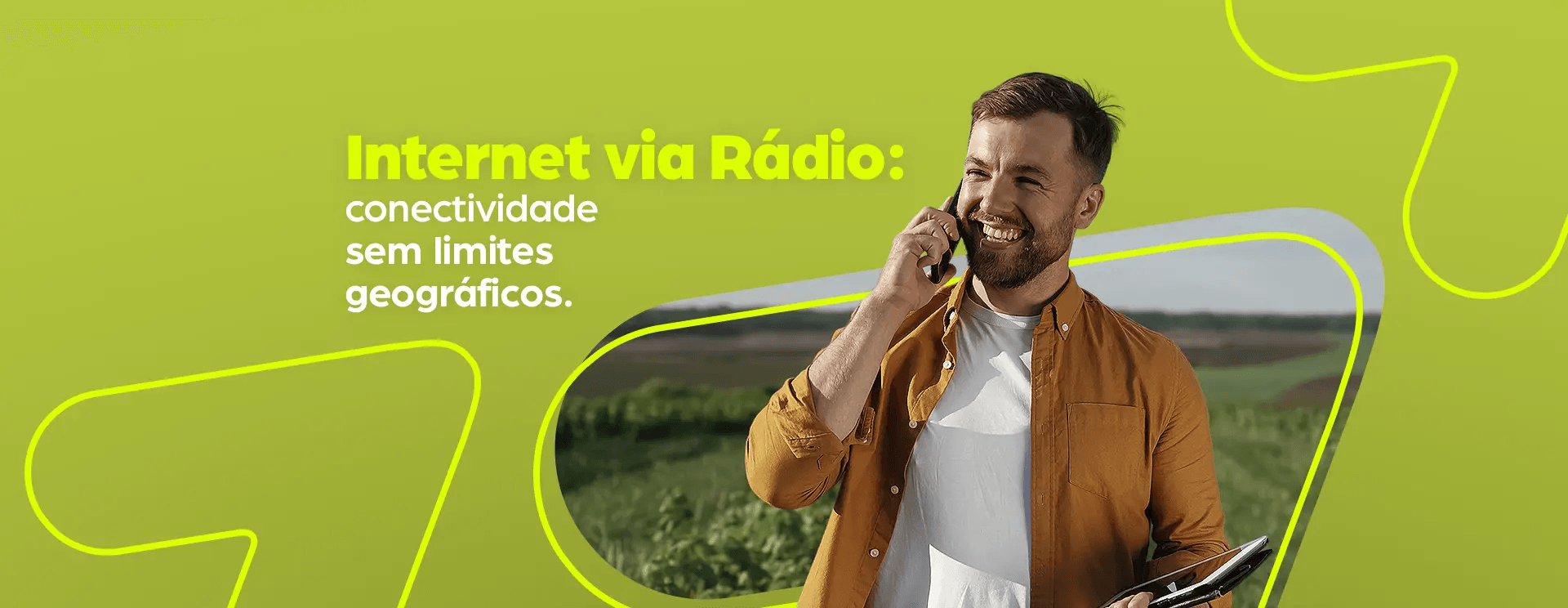 Produtor rural com conectividade STAR no campo